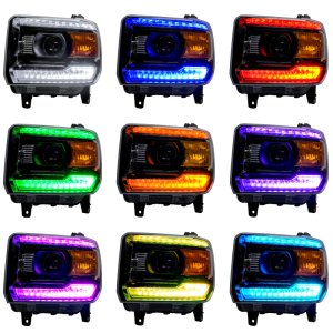 GMC Sierra DRL Headlight Upgrade Kit - ORACLE Lighting - ColorSHIFT 2.0 - `14-`15